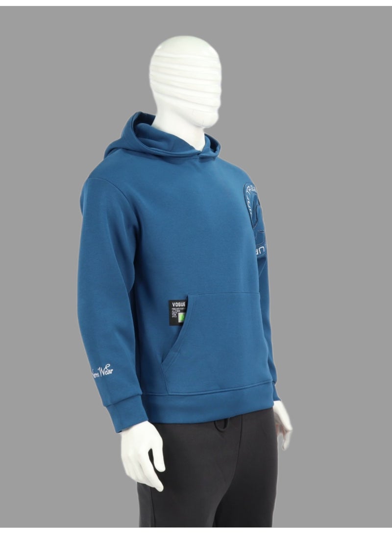 Red Planet The elegant hoodie: A work of art with distinctive details and exceptional comfort. Distinctive and sophisticated - Blue - Image 1